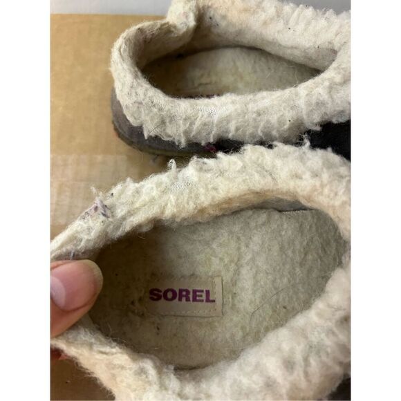 Sorel gray slippers women’s 7 used moccasins - Picture 2 of 8